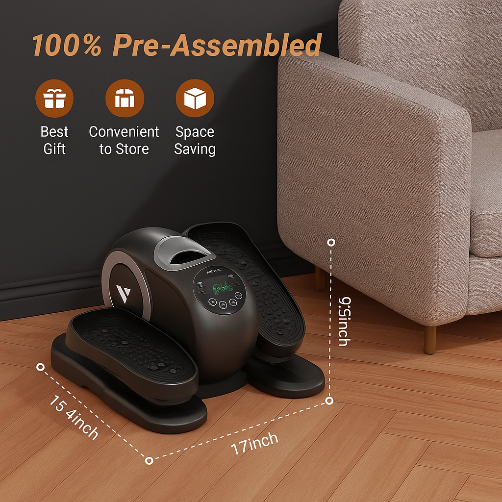 Glidura Quiet Under Desk Elliptical
